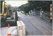 Road or pedestrian bridge construction from Balreagh