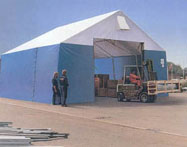 Portable buildings for warehouse or commercial storage use