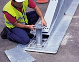 Varioguard mobile safety barrier installation
